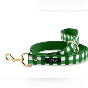 Kate ♠️ Spade Green Gingham Check  Leash  Large